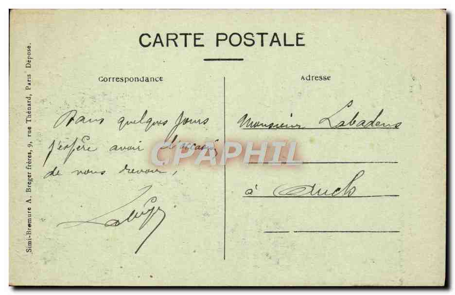 CPA Ruines Du Fort De Ham ou Fut Napoleon III Militaria  — Rückseite