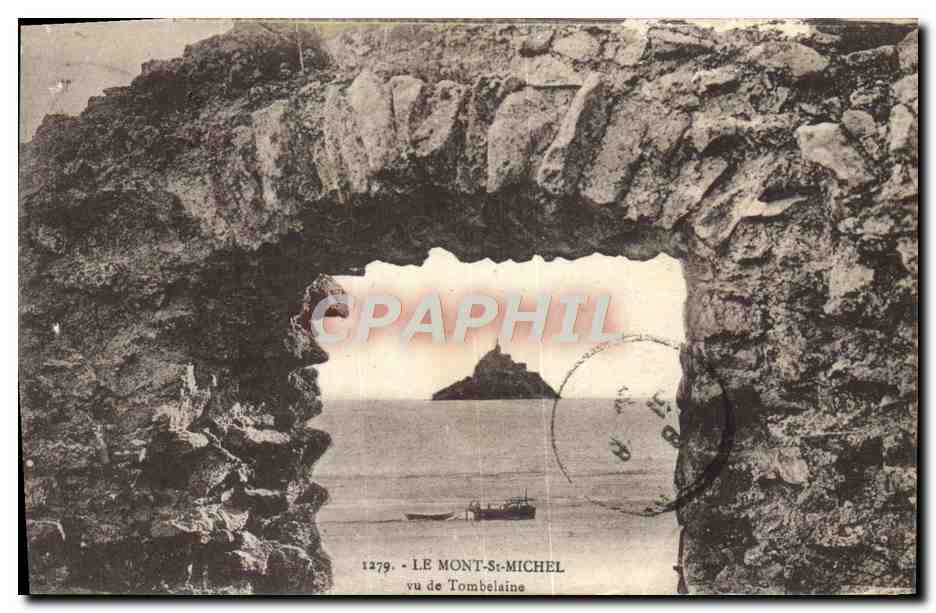 CPA Le Mont St Michel Vu De Tombelaine