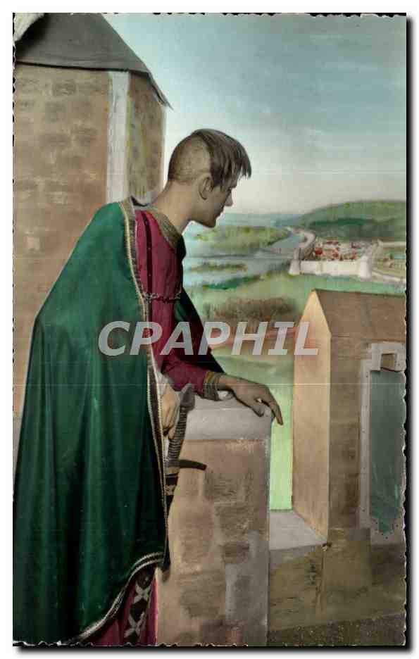 CPM Chateau Robert Le Diable Moulineaux Musee de Cire Guillaume longue epee fils de Rollan 