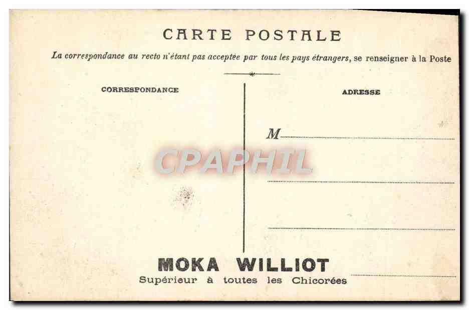 CPA Marseille Le Palais De Justice — Rückseite
