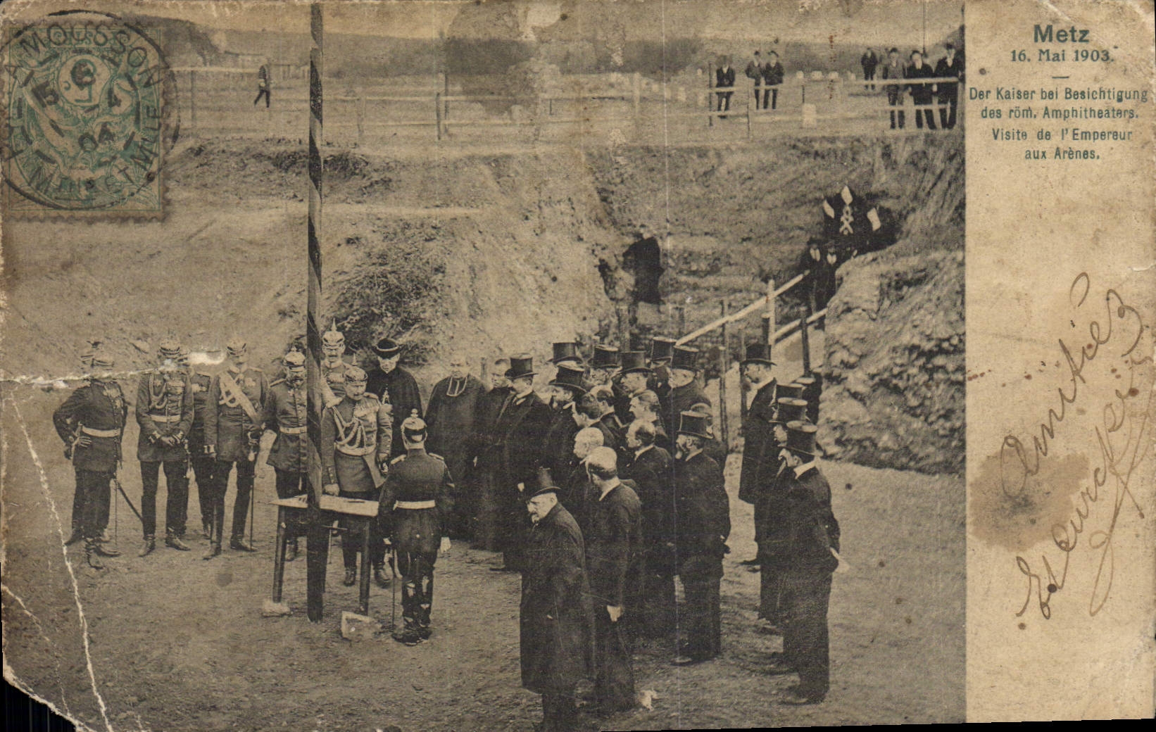 CPA Metz Der Kaiser Bei Besichtigung 16 Mai 1903 Militaria