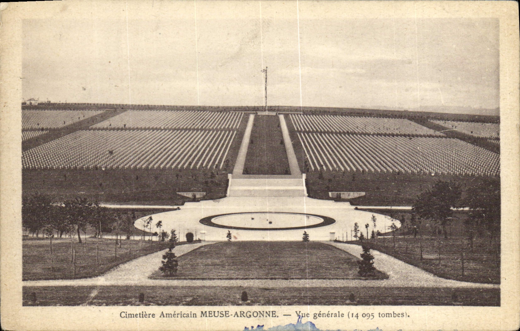 Cimetière Américain Meuse-Argonne — Vue générale (14 095 tombes)