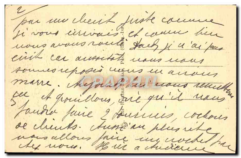 CPA Plozevet Le calvaire Le monument et l'eglise  — Rückseite