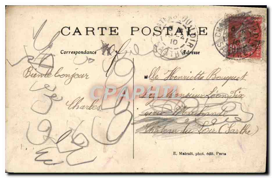 CPA Montreuil Sous Bois L'Eglise — Rückseite