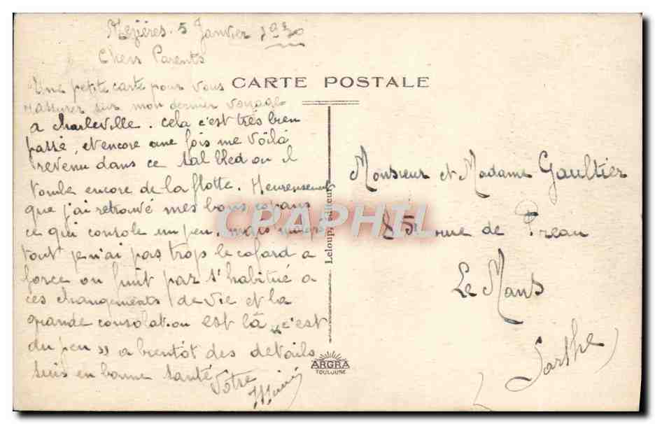 CPA Valle De La Meuse Les 4 Fils Aymond — Rückseite