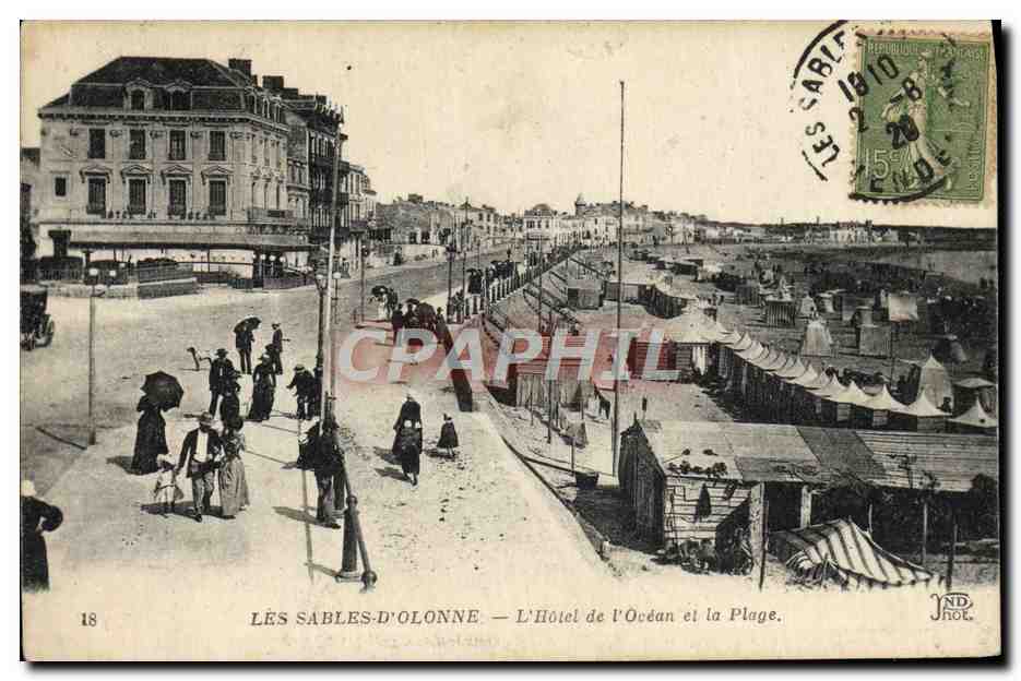 Les Sables-d'Olonne — L'Hôtel de l'Océan et la Plage — JND, n°18