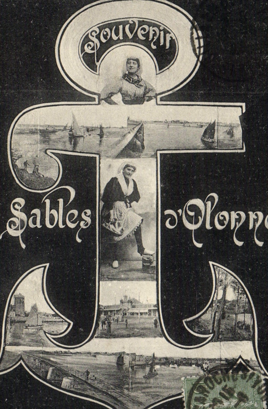 Sables d'Olonne — Souvenir — Éditeur inconnu, n° de série non visible