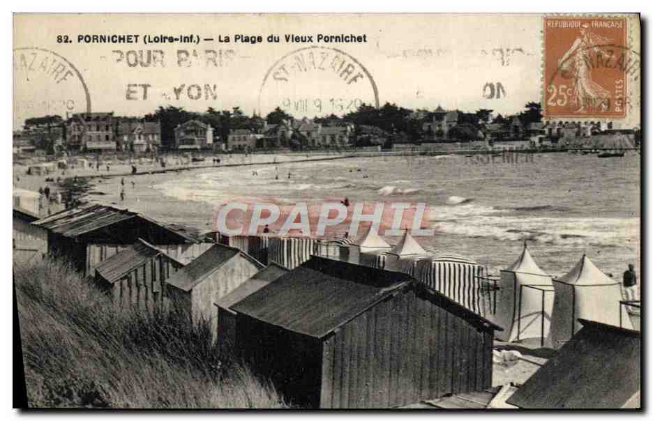 CPA Pornichet La Plage Du Vieux Pornichet