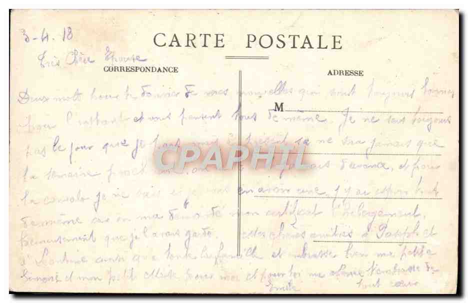 CPA St Girons Place De La Mairie Soldats Militaria — Rückseite