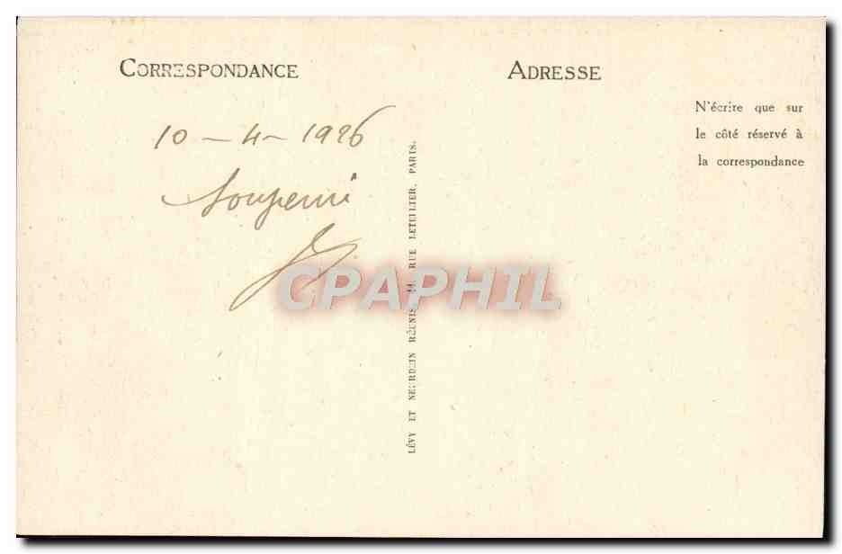 Saint-Nazaire — Descente des Appartements du Commandant — Paquebot 'Espagne' — LL — Verso
