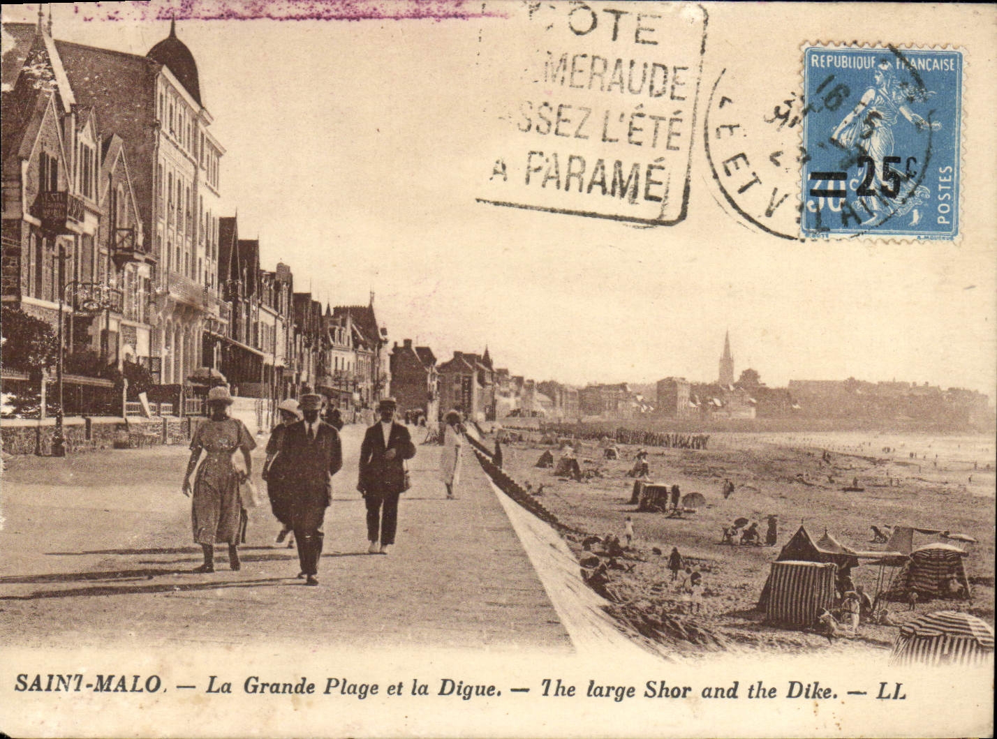 Saint-Malo — La Grande Plage et la Digue — LL