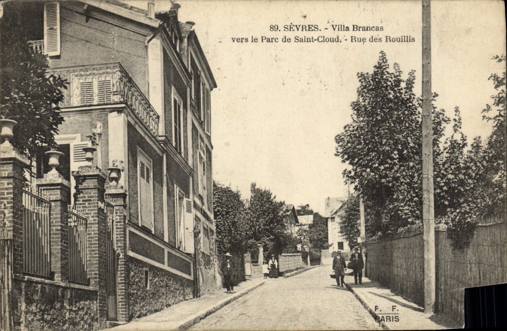 CPA Sevres Villa Brancas Vers Le Parc De Saint Cloud Rue des Rouillis 