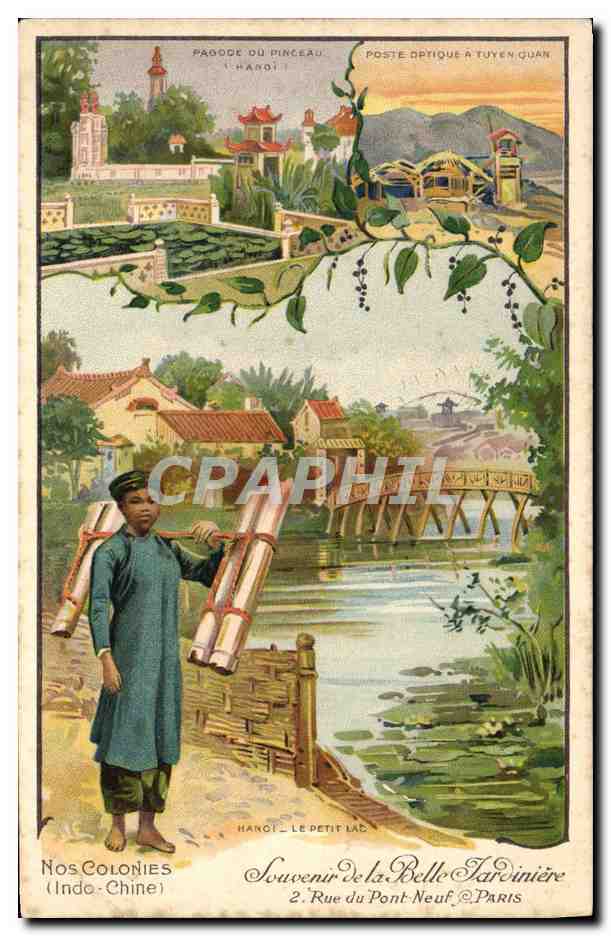 CPA Nos Colonies Souvenir De La Belle Jardiniere Indochine 