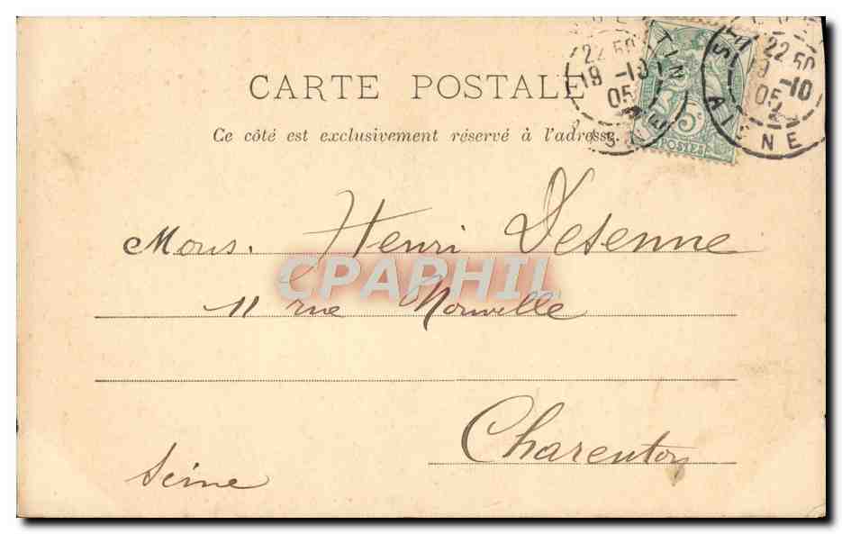 CPA Fantaisie Enfants Peintre — Rückseite