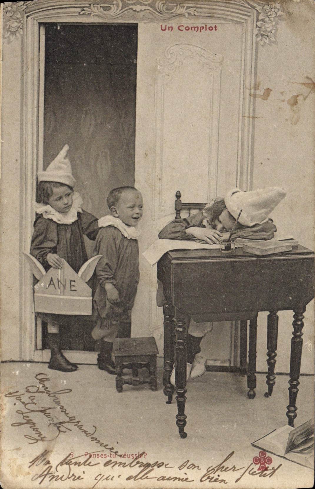 CPA Fantaisie Enfants Un complot 