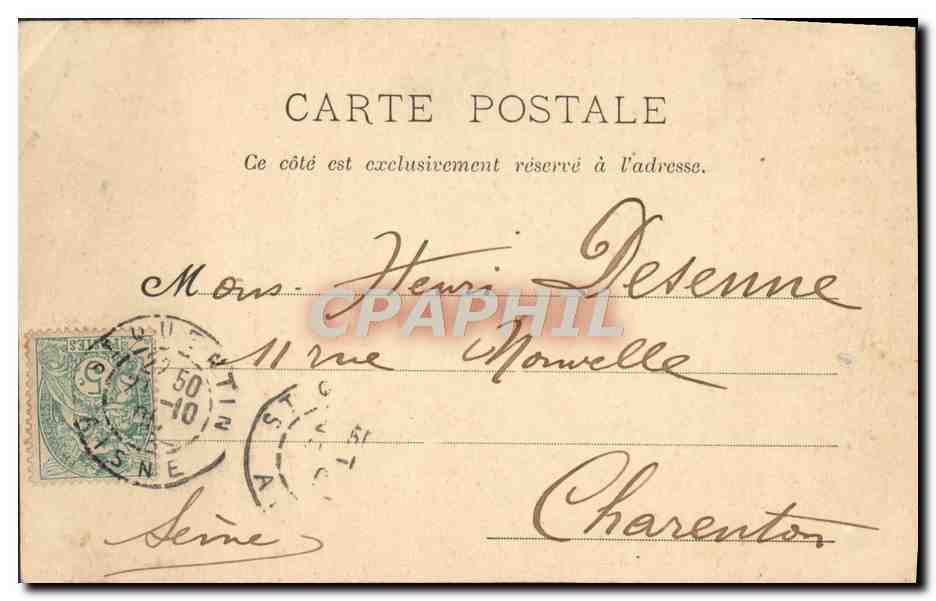CPA Fantaisie Enfants Peintre — Verso