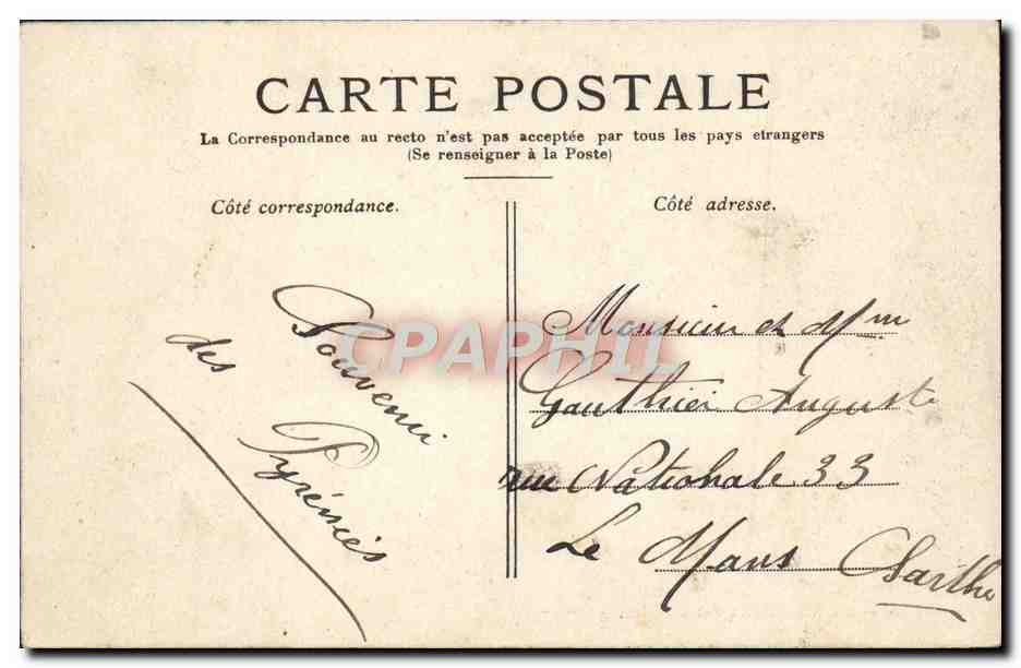 LOURDES — La Bénédiction des Malades — Éditeur : L. Chrostes — Rückseite