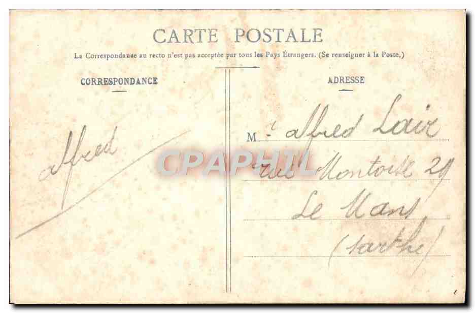 CPA St Hymer Le Priere Et I'Eglise — Rückseite