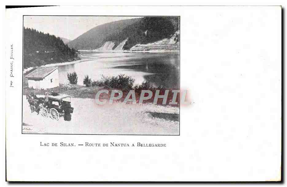 CPA Lac De Silan route De Nantua A Bellegarde