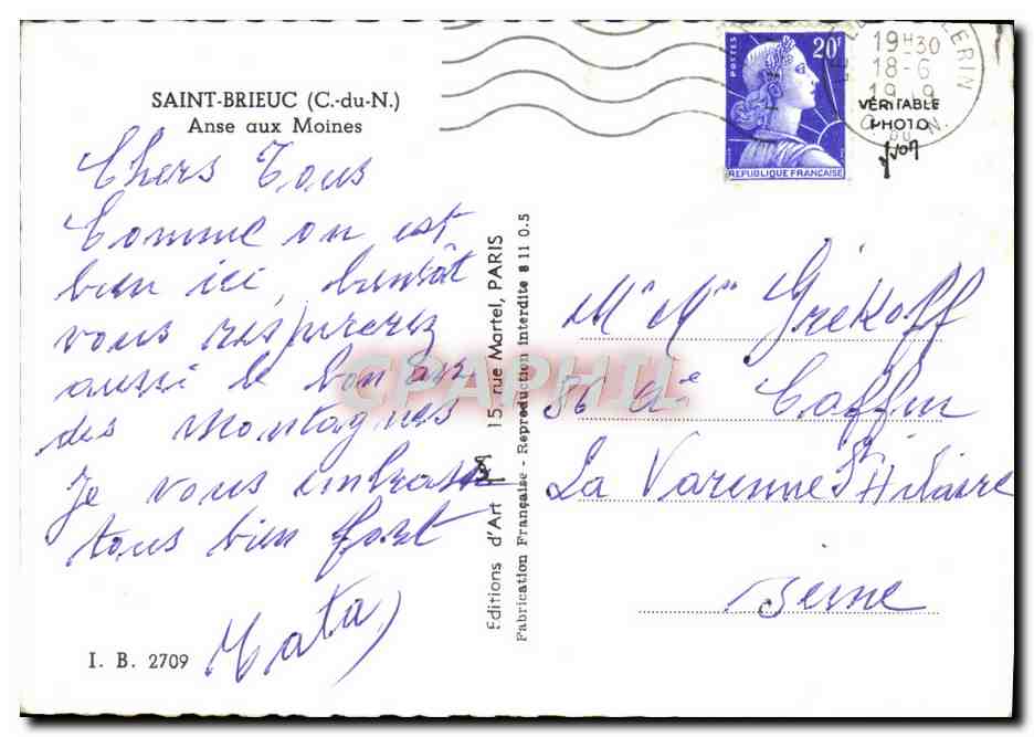 CPM Saint Brieuc Anse Aux Moines — Rückseite