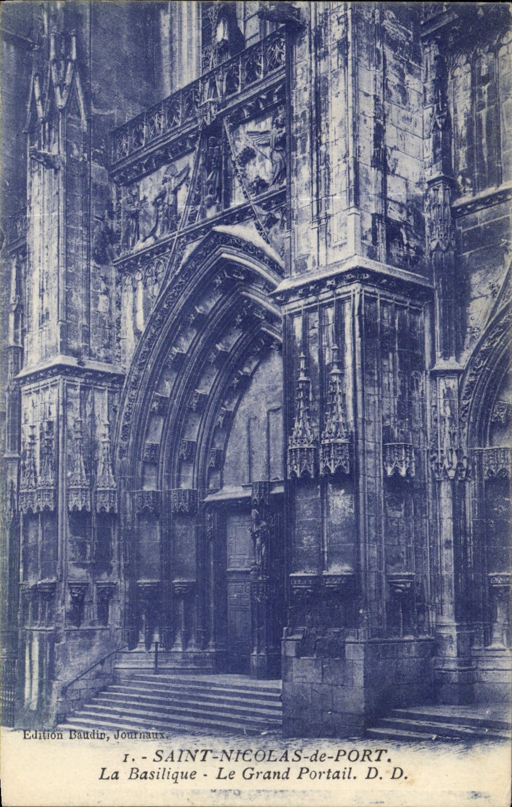 Saint-Nicolas-de-Port — La Basílica - El Gran Portal — Edición Baudin, Periódicos