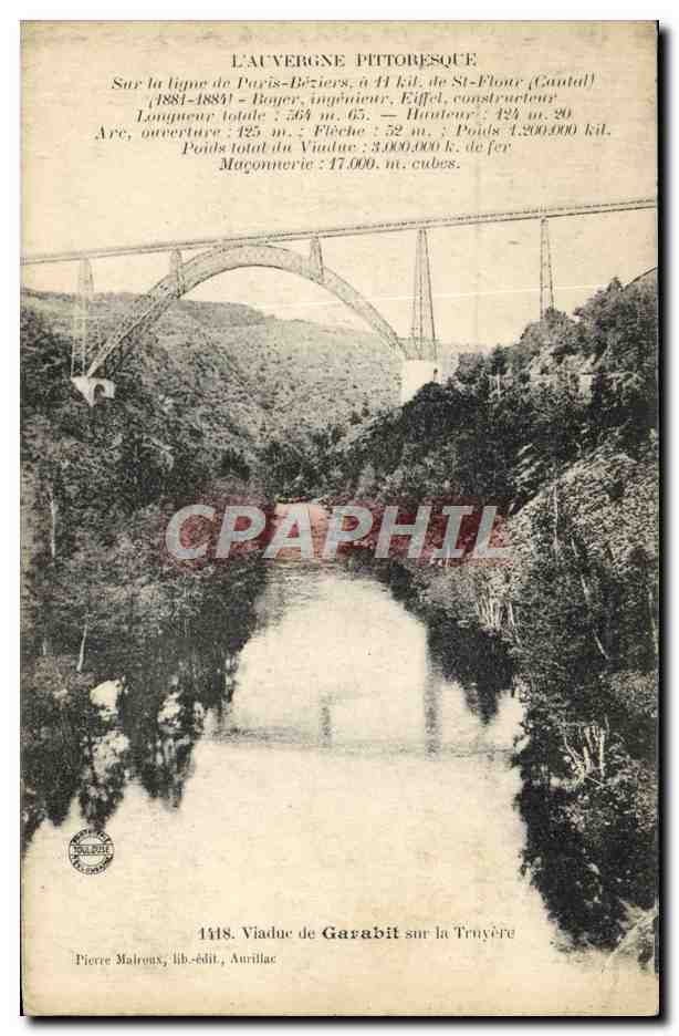 CPA Auvergne Viaduc de Garabit sur la Truyere 