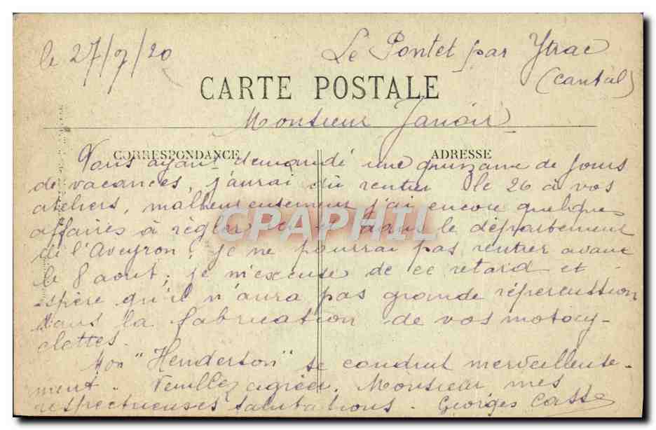 CPA Auvergne Viaduc de Garabit sur la Truyere  — Back