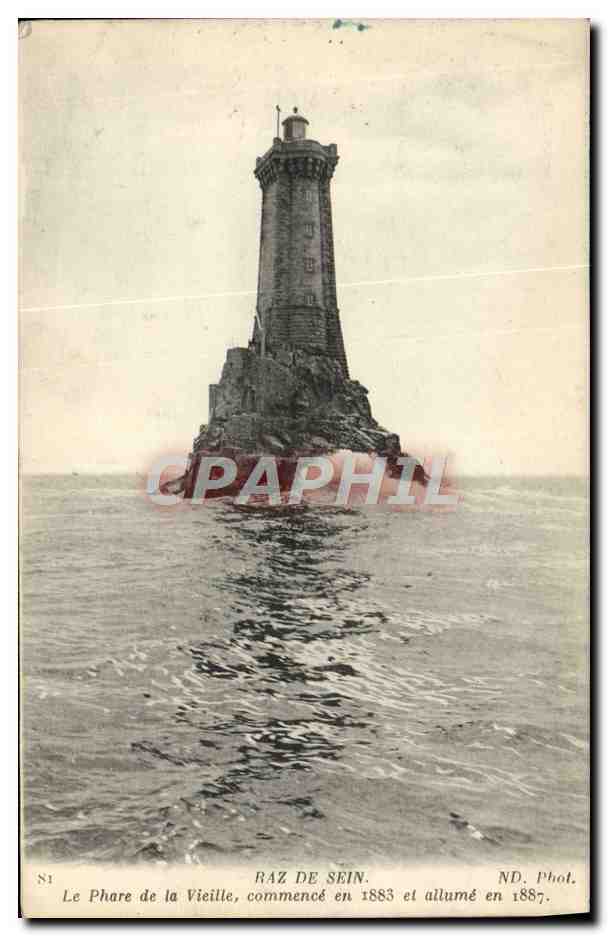 CPA Raz De Sein Le Phare De La Vieille
