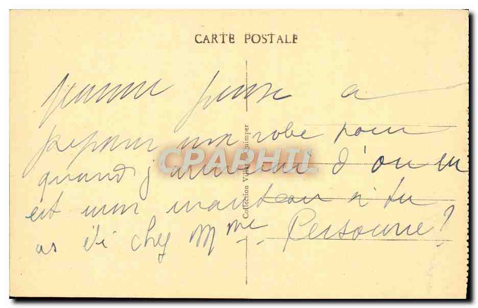 Le Raz de Sein — « Corbella » le phare de la Vieille, vue prise du Raz — n° 3269 — Reverso