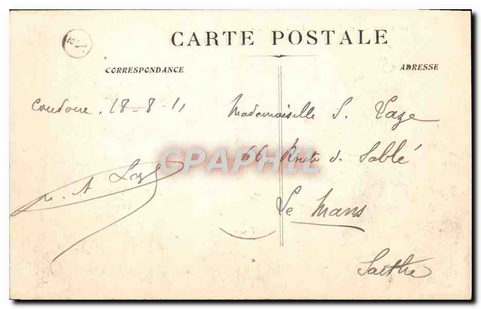 CPA Marseille Les Bassins De La Joliette — Rückseite