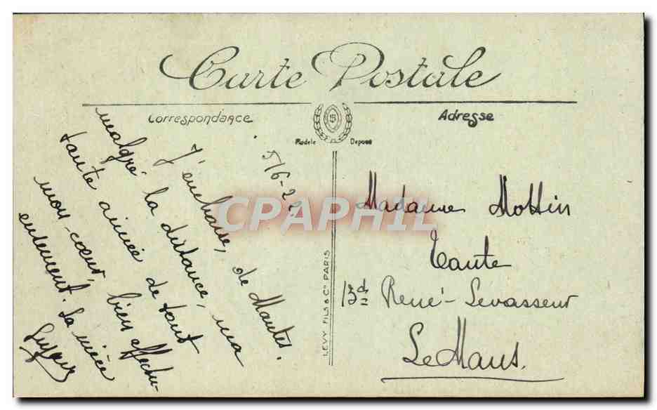 Mantes — Promenade de l'Île aux Dames — LL. n°15 — Rückseite