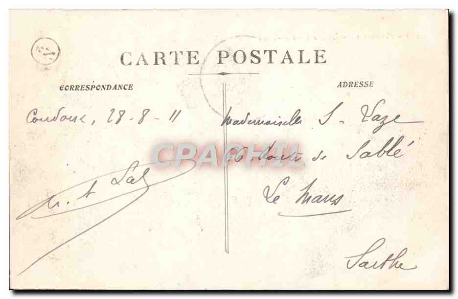 CPA Marseille Le Fort Saint Jean — Verso