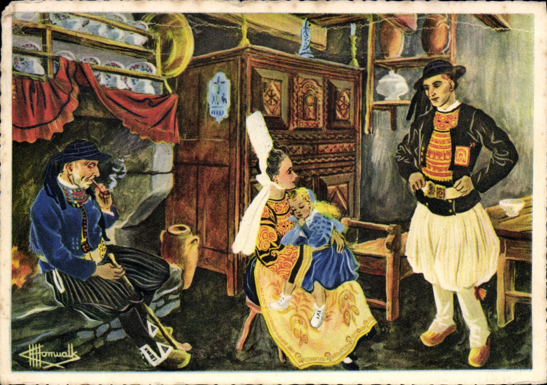CPM En Parcourant La Bretagne Penmarch Cornouailles Folklore Charles Homualk