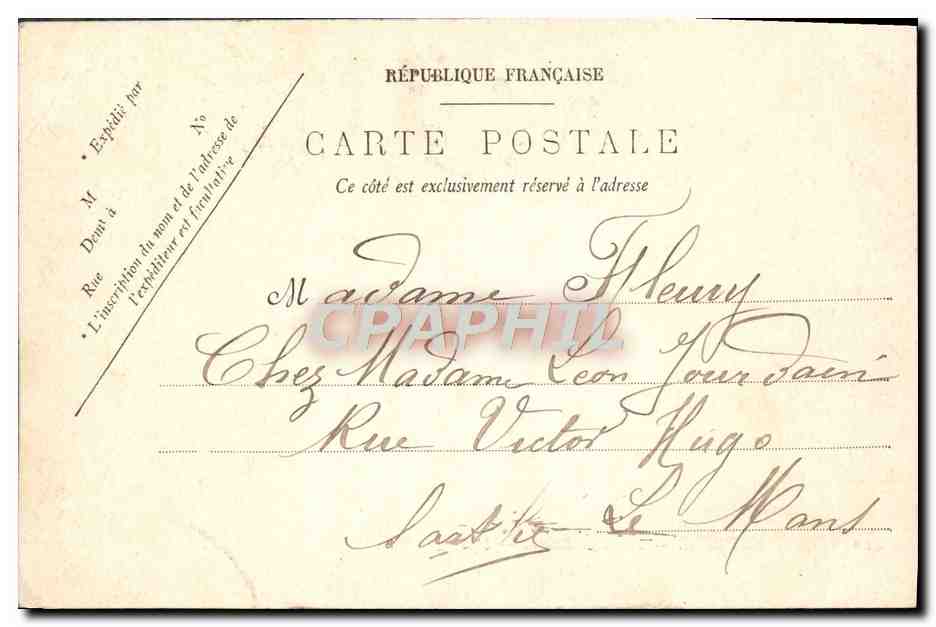 CPA Saint Nazaire Le Vieux Bassin Bateaux — Rückseite