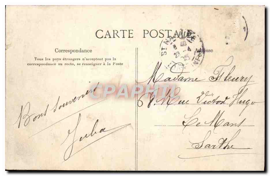 CPA Saint Nazaire  — Rückseite