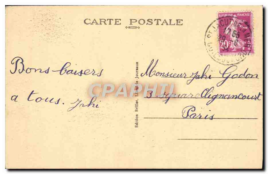 Saint-Jacut-de-la-Mer (C.-du-N.) — La Plage du Rougeret — Éditeur Briller, n°27 — Reverso