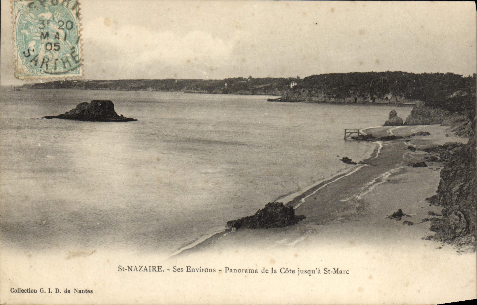 CPA St Nazaire Ses Environs Panorama De La Cote Jusqu'a St Marc