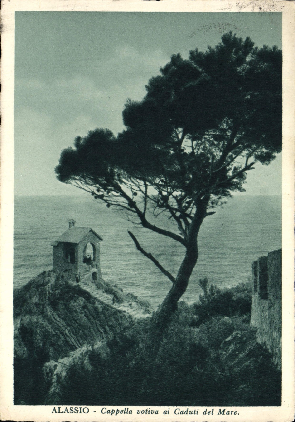 CPA Alassio Cappelle Votiva Ai Caduti Del Mare