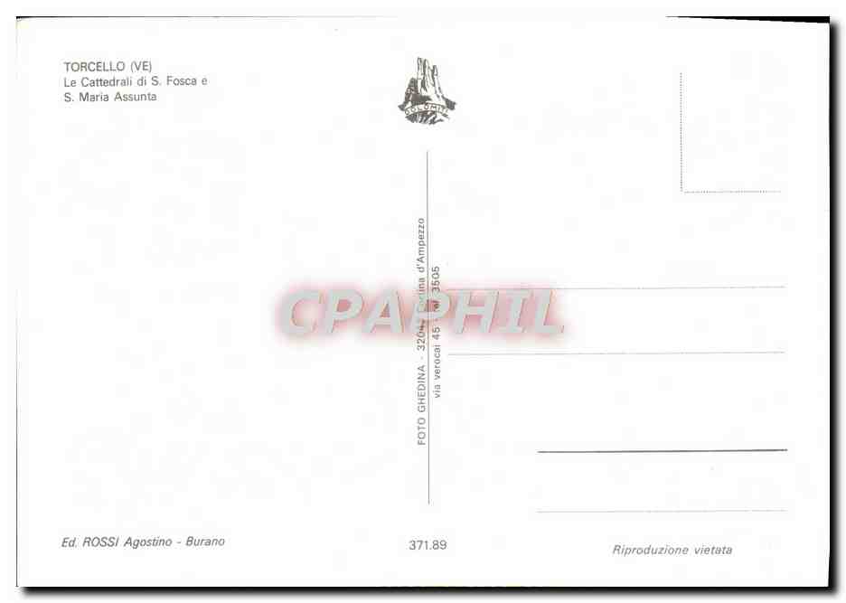 CPM Torcello Le Cattedrali di S Fosca e S Maria Assunta — Rückseite