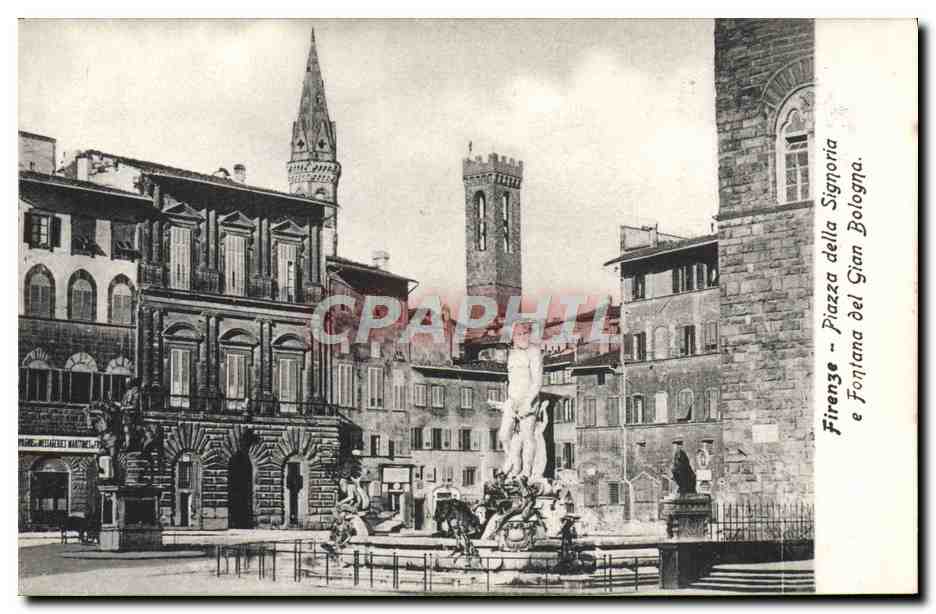 CPA Firenze Piazza Della Signoria Fontana