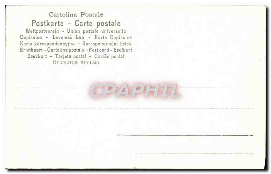 CPA Firenze Raffaello Sanzio Madonna del Cardellino — Rückseite