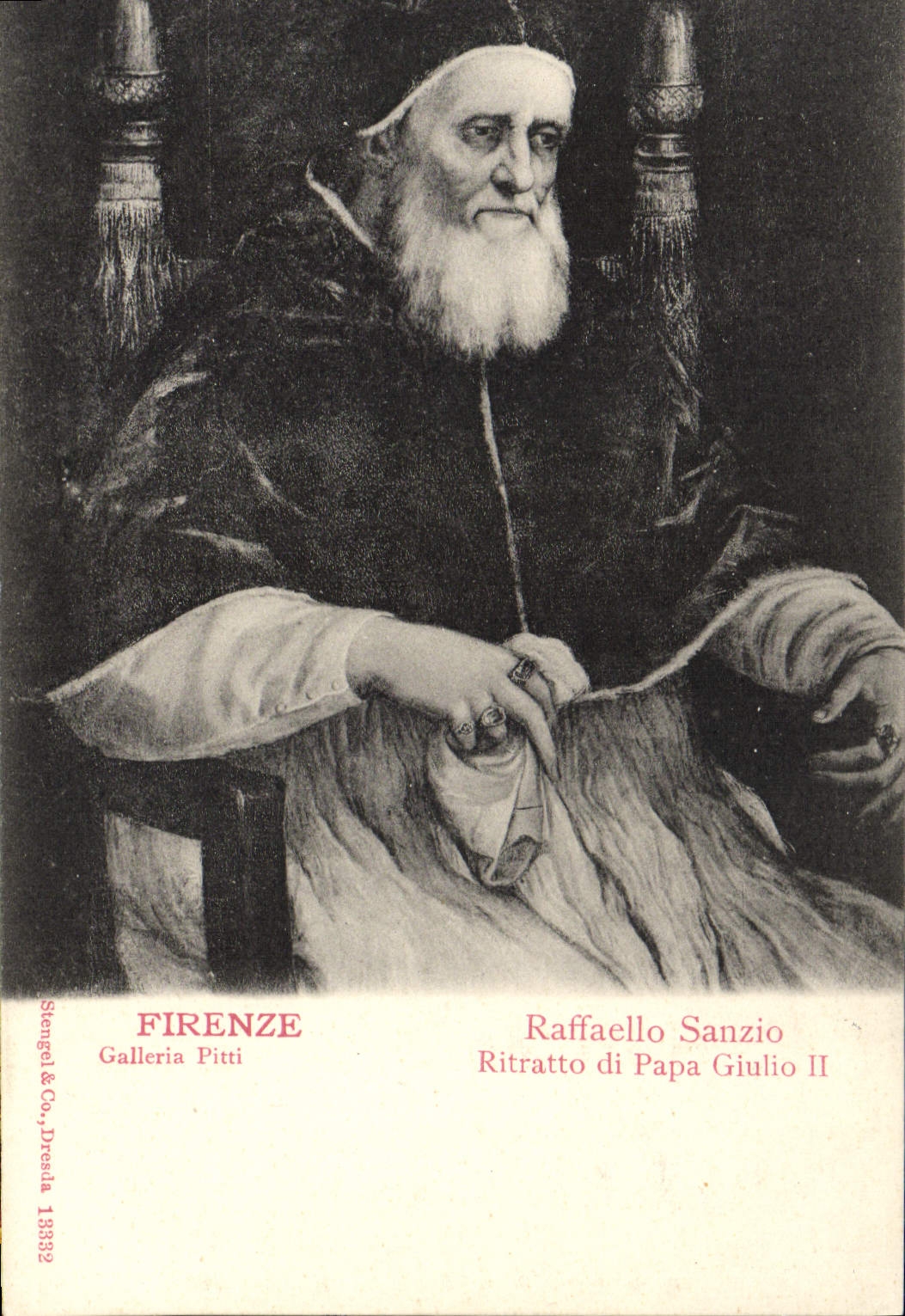 CPA Firenze Raffaello Sanzio Ritratto di Papa Giulio II