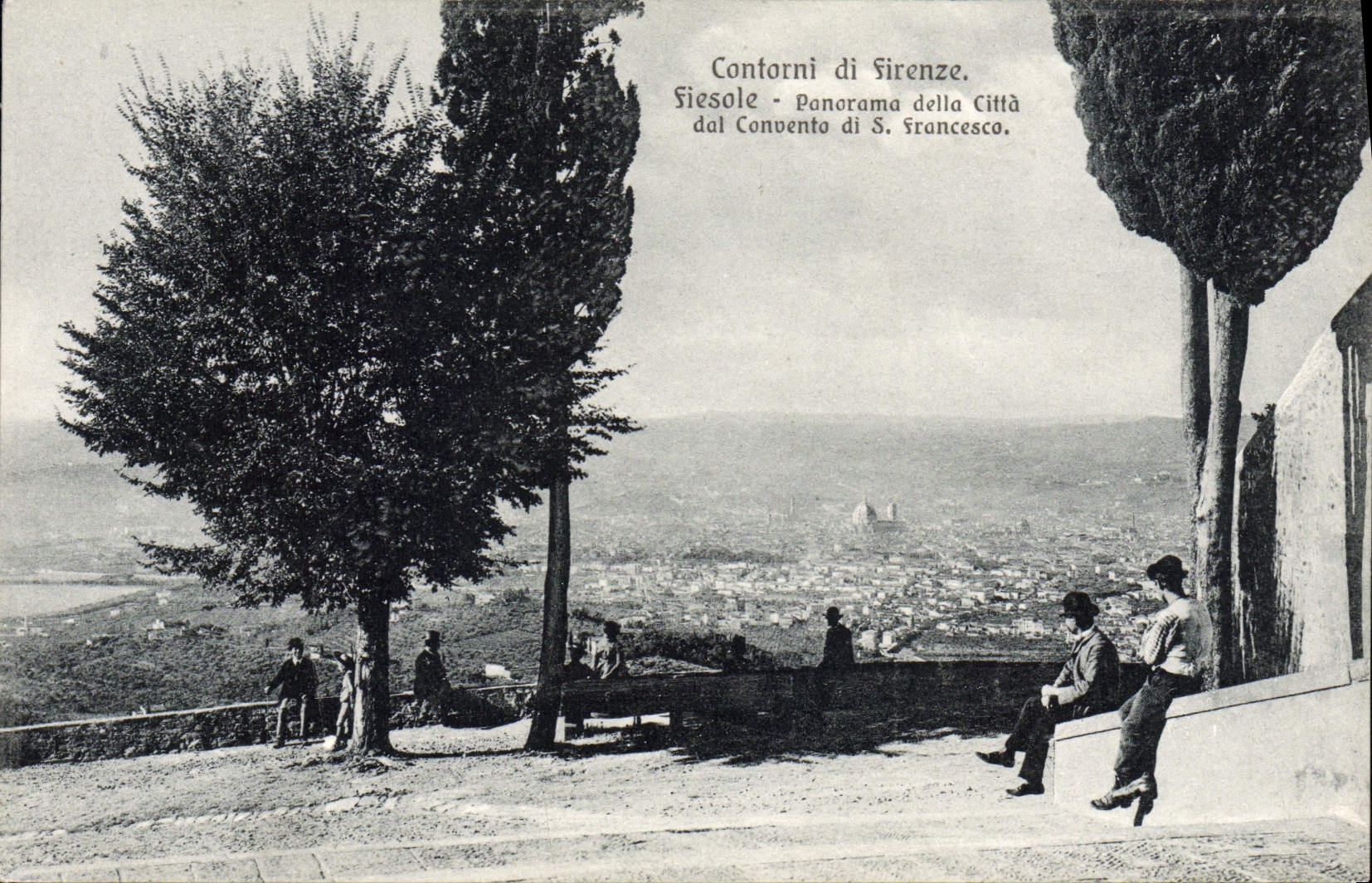 CPA Contorni Di Firenze Fiesole Panorama Della Citta dal Convento di s Francesco