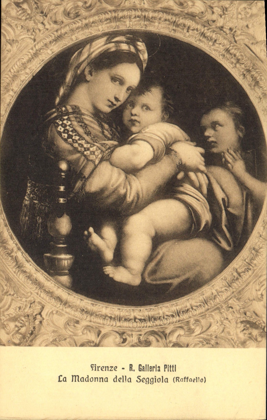 CPA Firenze La Madonna Della Seggiola Raffaello