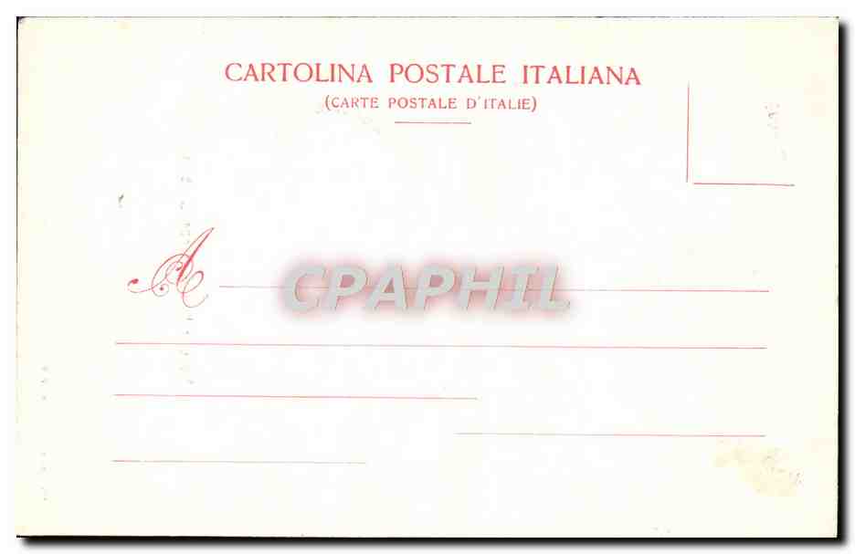 CPA Genova Monumento Giuseppe Garibaldi — Rückseite