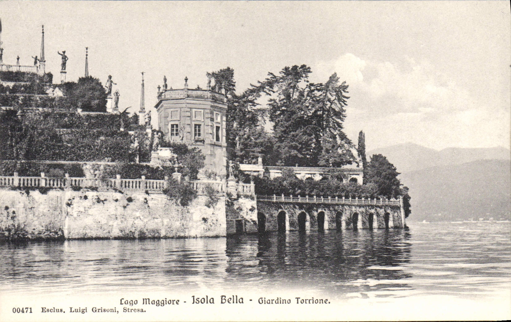 CPA Lago Maggiore Isola Bella Giardino Tarriane