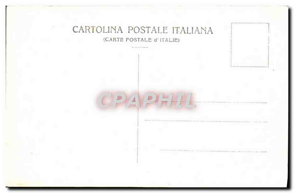 CPA Isola Bella Sala Della Regina Lette Lago Maggiore — Rückseite