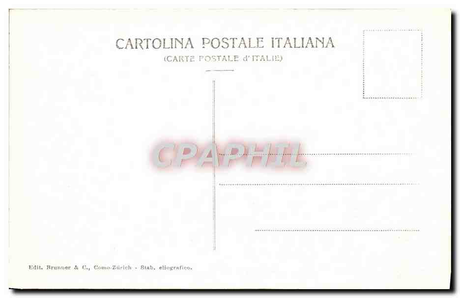 CPA Isola Magiore Isola Bella — Verso