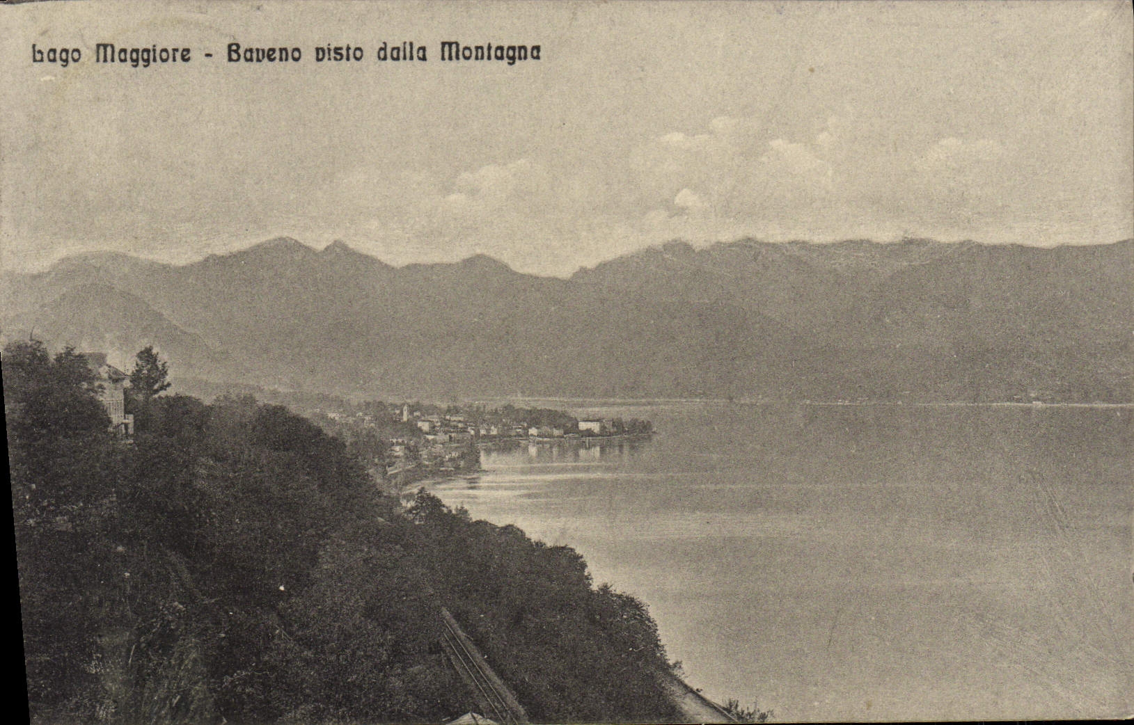 CPA Lago Maggiore Baveno Visto Dalla Montagna