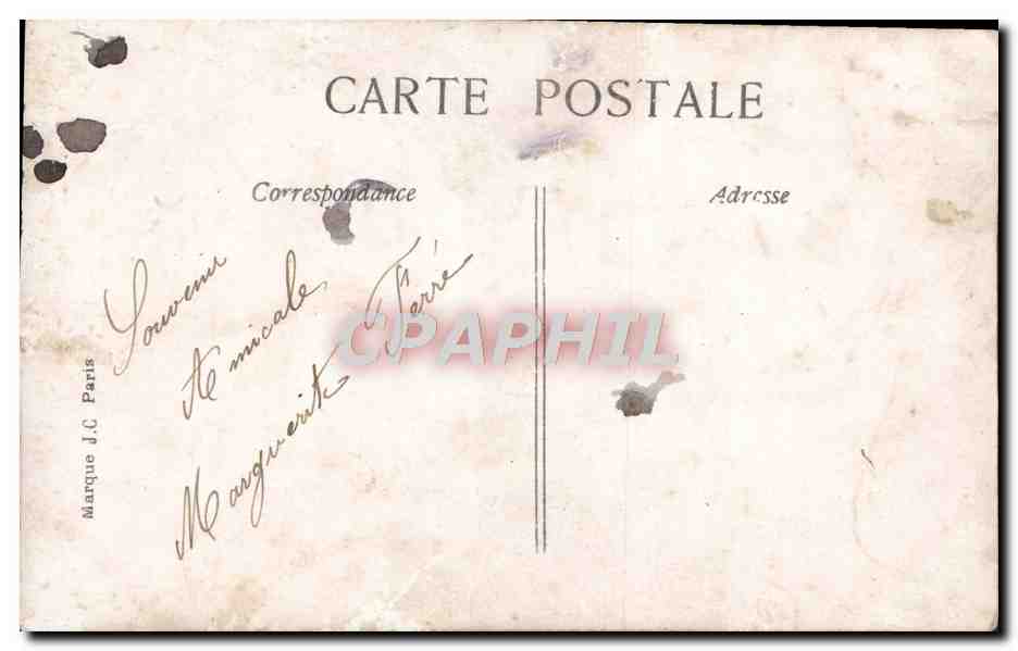 Couple amoureux sous la lune — texte poétique — Marque J.C. n°7514 — Reverso